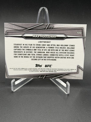 2026 Topps Chrome UFC Sapphire Edition #100 Max Holloway Black Sapphire