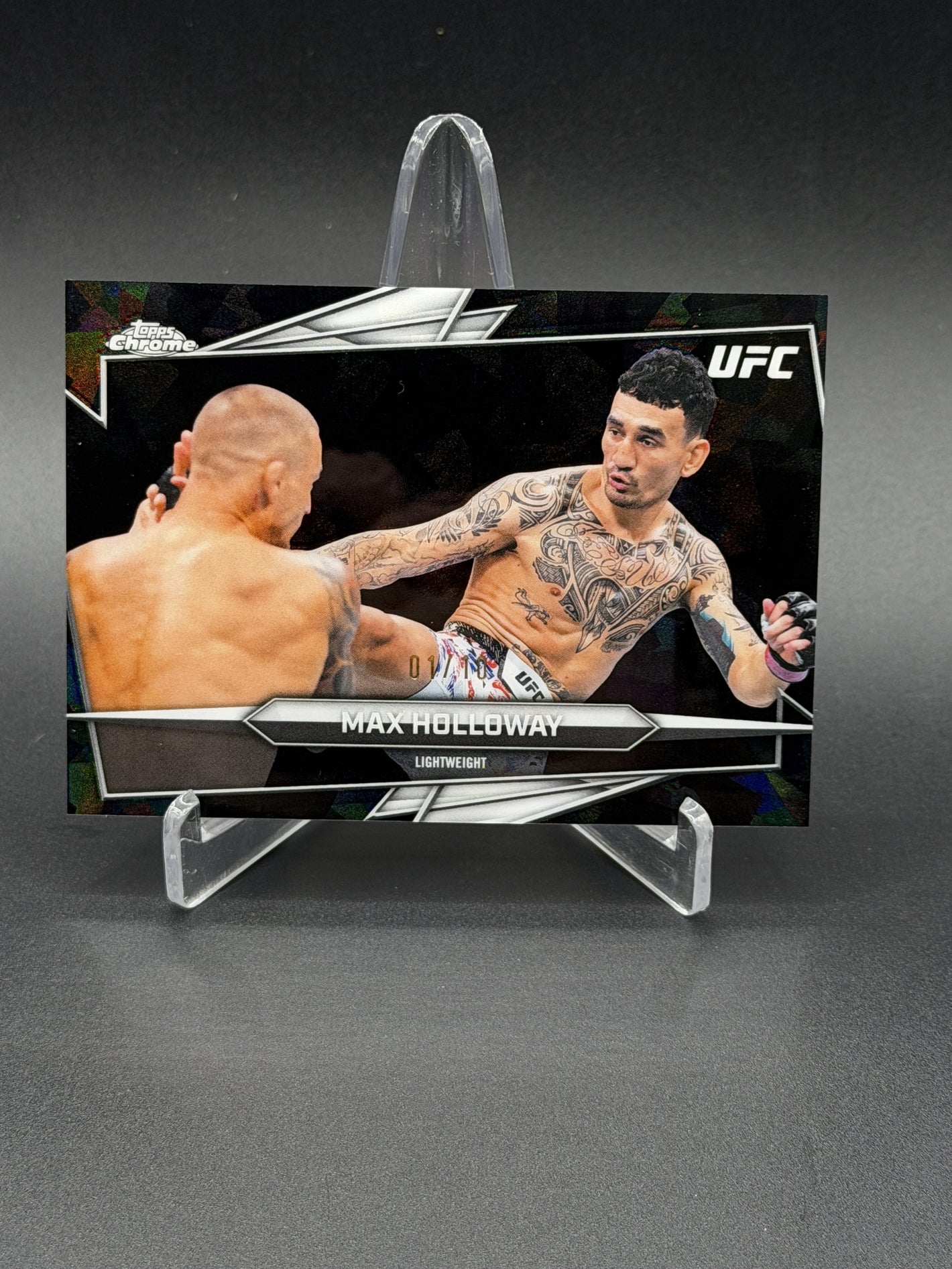 2026 Topps Chrome UFC Sapphire Edition #100 Max Holloway Black Sapphire