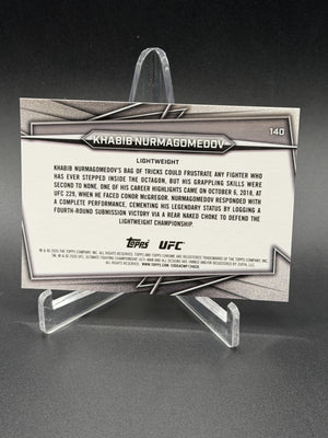2026 Topps Chrome UFC Sapphire Edition #140 Khabib Nurmagomedov Orange /25