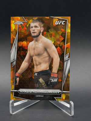 2026 Topps Chrome UFC Sapphire Edition #140 Khabib Nurmagomedov Orange /25