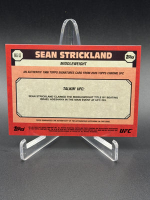 2026 Topps Chrome UFC #86S-SS Sean Strickland 1986 Topps Signatures