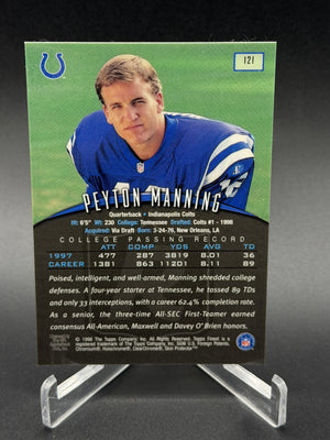 1998 Finest #121 Peyton Manning Rookie RC W/ Coating #2