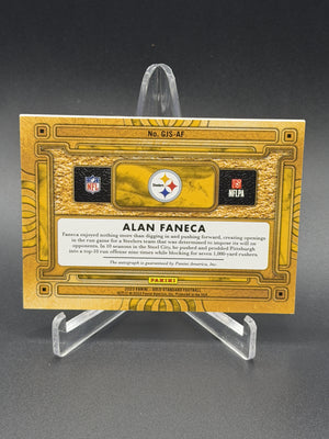 2023 Panini Gold Standard #GJS-AF Alan Faneca Gold Jacket Signatures #/99