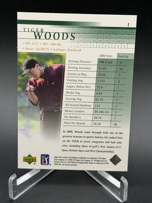 2001 Upper Deck #1 Tiger Woods Rookie RC #1