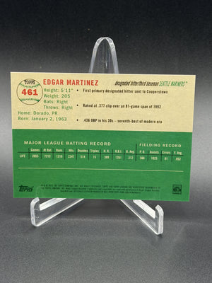 2023 Topps Chrome Platinum #461 Edgar Martinez Toile Cream Black Refractor /10