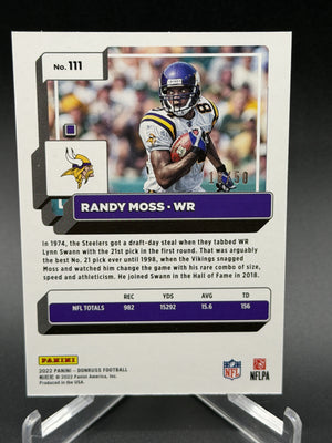 2022 Donruss #111 Randy Moss Gold Press Proof #/50
