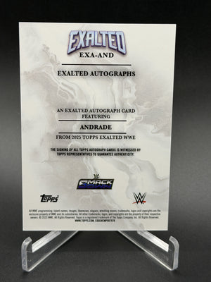 2025 Topps Exalted WWE #EXA-AND Andrade Exalted Autographs Aqua