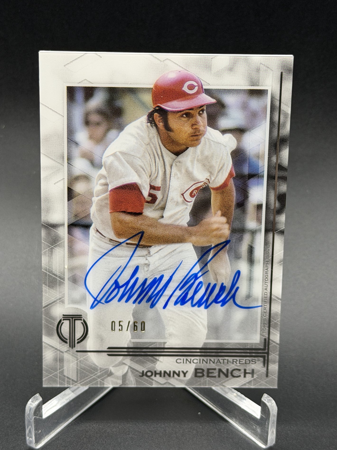 2019 Topps Tribute #TA-JB Johnny Bench Autographs #/60