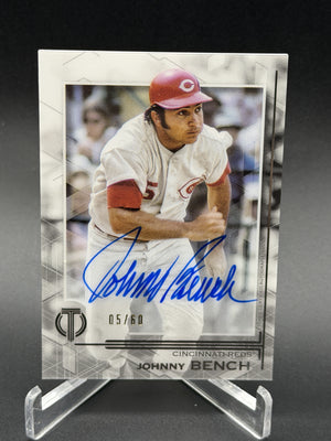 2019 Topps Tribute #TA-JB Johnny Bench Autographs #/60