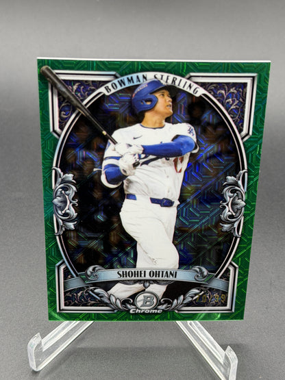 2026 Bowman Mega #BST-6 Shohei Ohtani Sterling Green Mojo Refractor /99