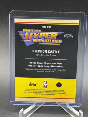 2025-26 Topps Hoops HHS-SCA Stephon Castle Hyper Signatures Auto