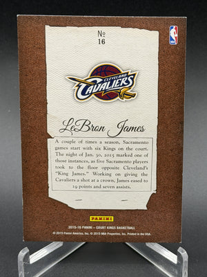 2015-16 Panini Court Kings #16 LeBron James Portraits