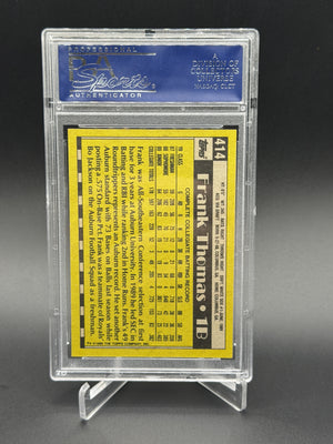 1990 Topps #414 Frank Thomas RC "Big Hurt" Inscribed Auto PSA Authentic