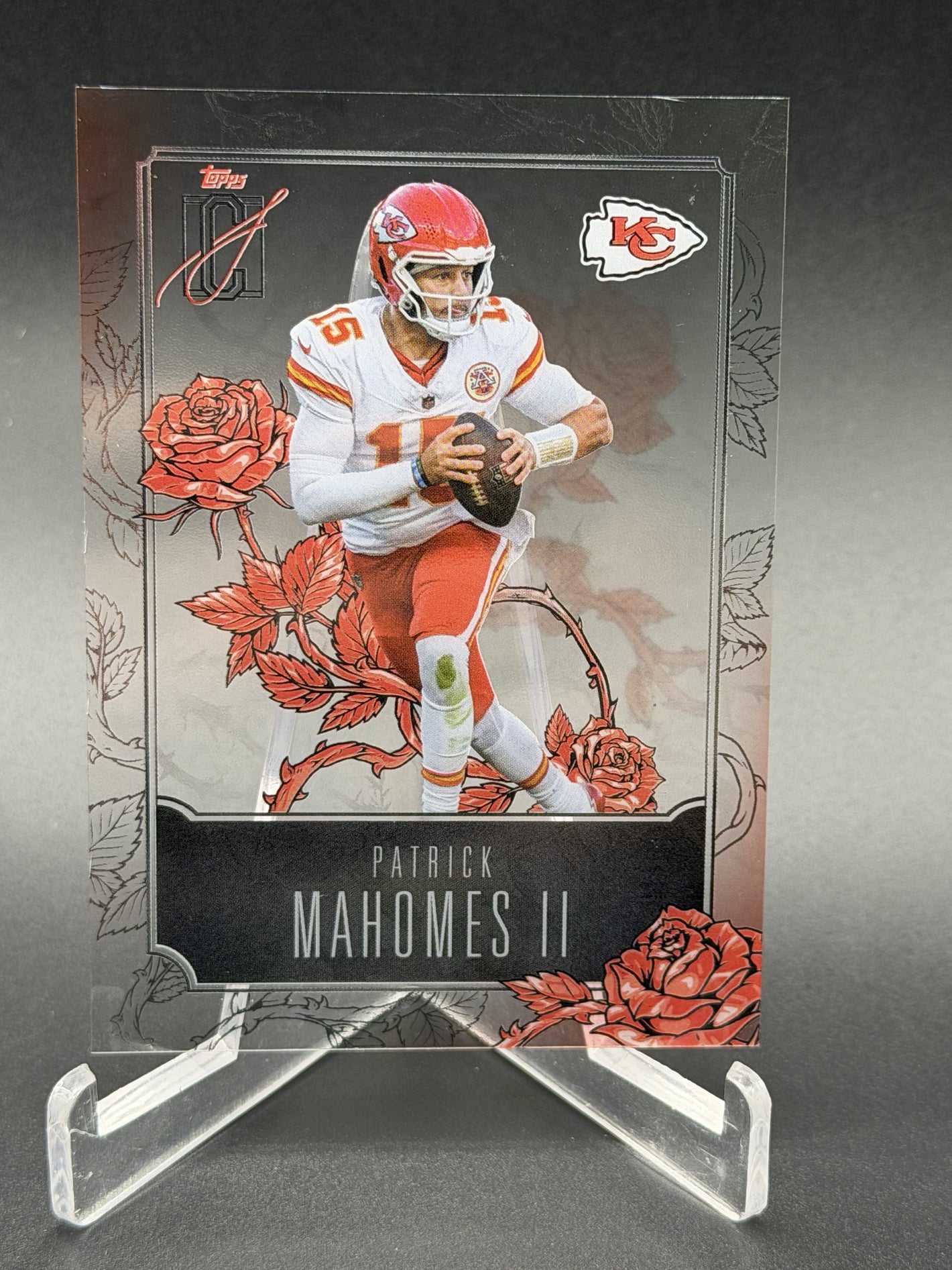 2025 Topps Signature Class #ROSES-13 Patrick Mahomes II Roses SSP