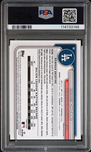 2024 Bowman Chrome Mega #85 Shohei Ohtani Aqua Mojo Refractor /299 PSA 9