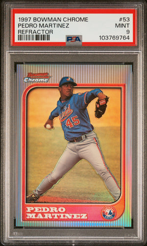1997 Bowman Chrome #53 Pedro Martinez Refractors PSA 9