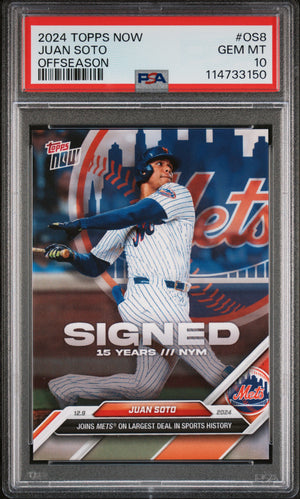 2024-25 Topps Now Off-Season #OS-8 Juan Soto PSA 10