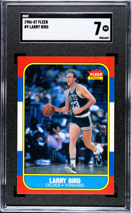 1986-87 Fleer #9 Larry Bird SGC 7