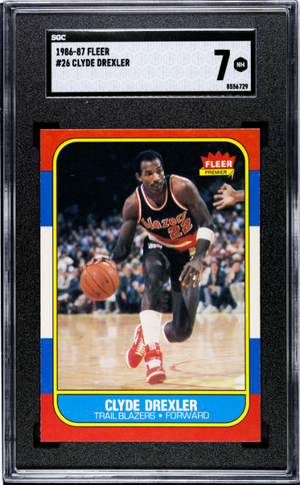 1986-87 Fleer #26 Clyde Drexler SGC 7