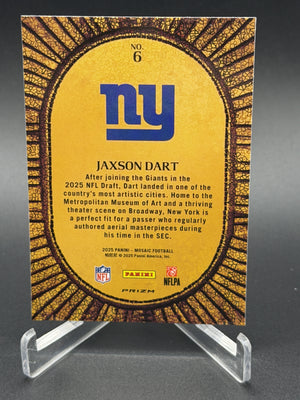 2025 Panini Mosaic #6 Jaxson Dart Rookie RC Micro Mosaic