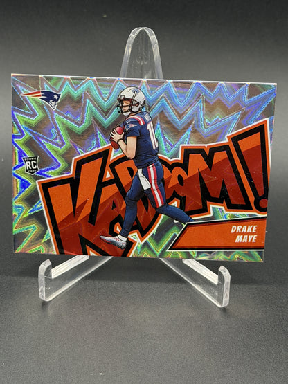 2024 Panini Absolute #8 Drake Maye Kaboom Horizontal