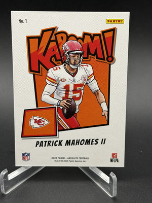 2024 Panini Absolute #1 Patrick Mahomes II Kaboom Horizontal