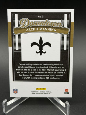 2025 Donruss #5 Archie Manning Downtown!