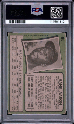1971 Topps #400 Hank Aaron PSA 1.5
