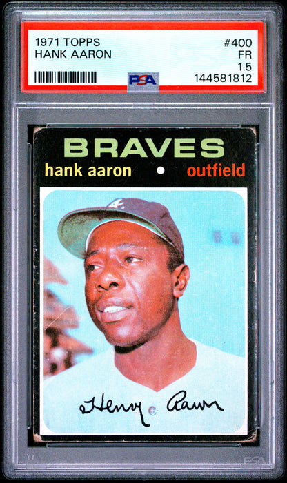 1971 Topps #400 Hank Aaron PSA 1.5