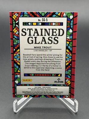 2022 Panini Prizm #SG-5 Mike Trout Stained Glass
