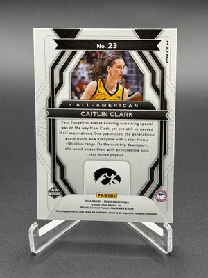 2024 Panini Prizm Draft Picks #23 Caitlin Clark Rookie RC All-American Green
