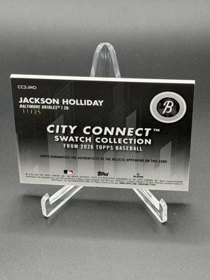 2026 Topps Jackson Holliday City Connect Swatch Collection Relics Orange /25