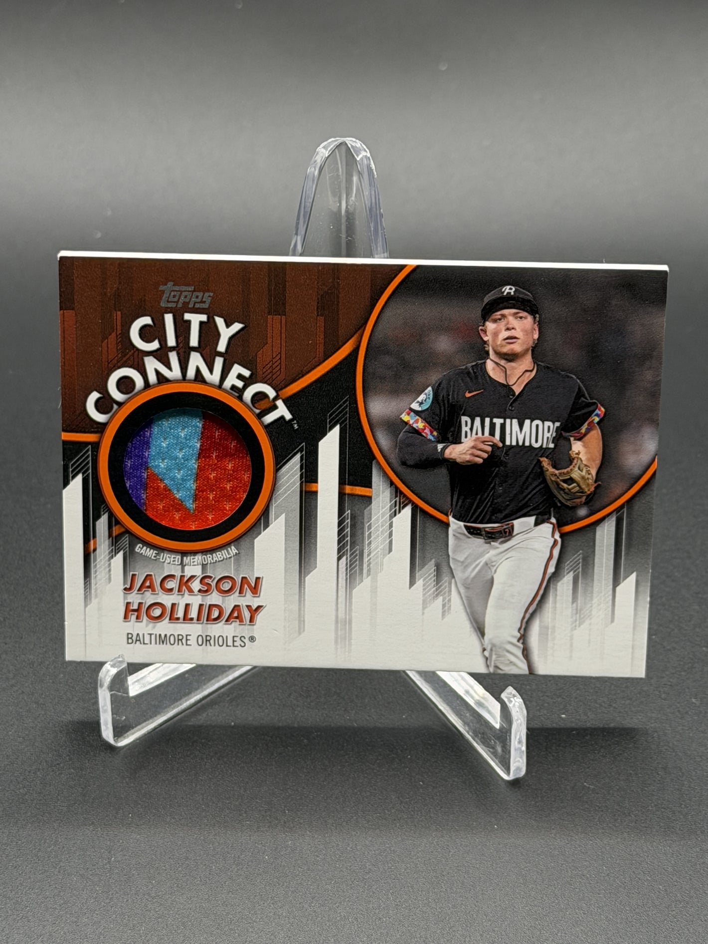 2026 Topps Jackson Holliday City Connect Swatch Collection Relics Orange /25