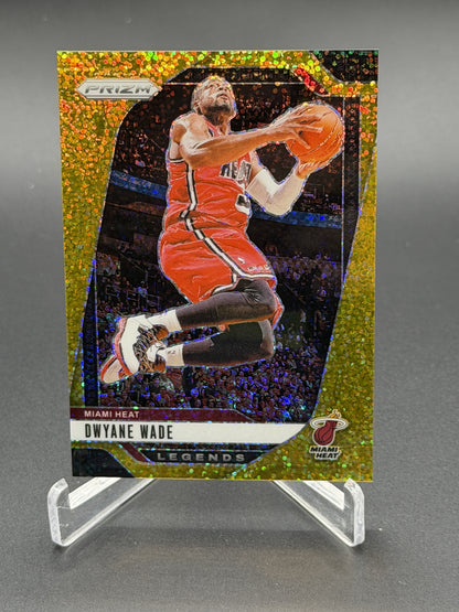 2024-25 Panini Prizm #276 Dwyane Wade Prizms Gold Sparkle #/24