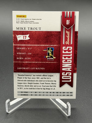2011 Playoff Contenders #17 Mike Trout Rated Rookie