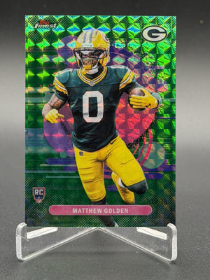 2025 Finest #117 Matthew Golden Rookie RC Green Geometric Refractor #/35