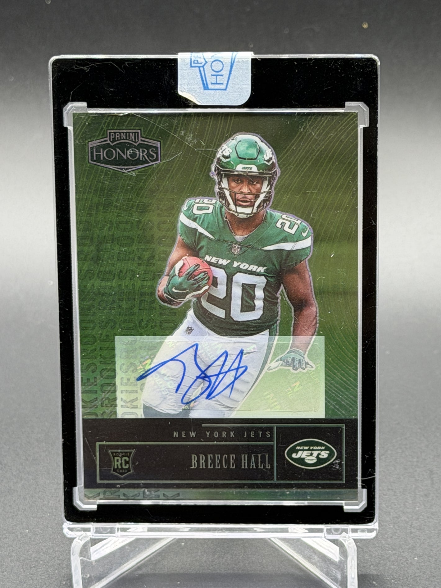 2022 Panini Honors #45 Breece Hall Signatures Green #/35