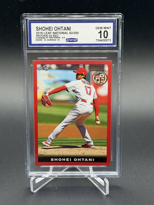 2018 Leaf National Rookies Shohei Ohtani Red #/200