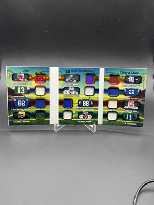 2024 Leaf Glory Game Used 12 MEM Rice Harrison Irvin Tyreek Owens Brown Moss /9