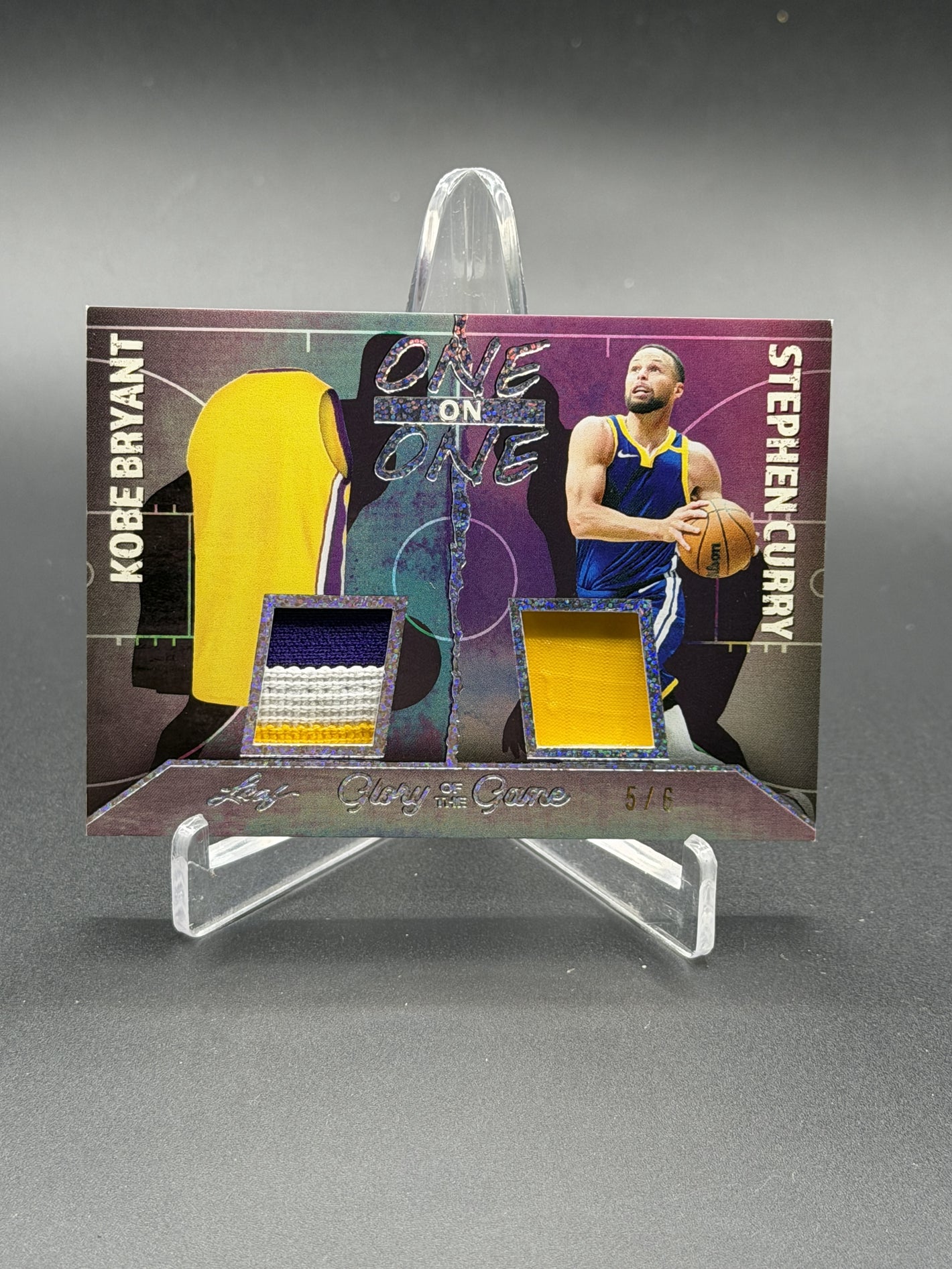 2025 Leaf Glory of the Game Kobe Bryant / Stephen Curry One On One Game Used /6
