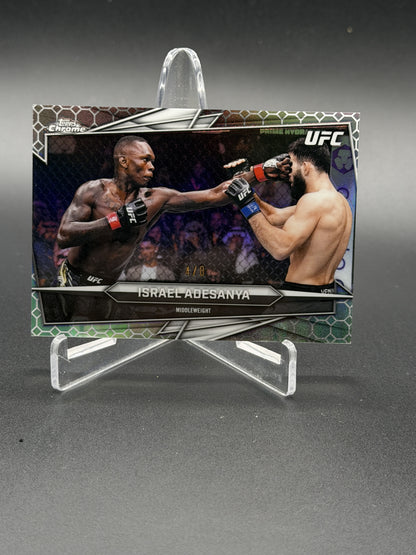 2026 Topps Chrome UFC #197 Israel Adesanya OctaFractor /8