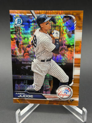 2019 Bowman Chrome National Wrapper Redemption Aaron Judge Orange Refractor /25