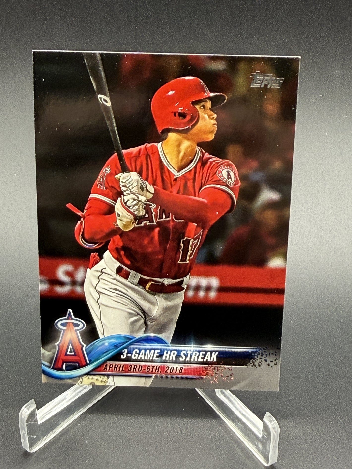 2018 Topps Update #US189 Shohei Ohtani 3-Game HR Streak Rookie RC #2