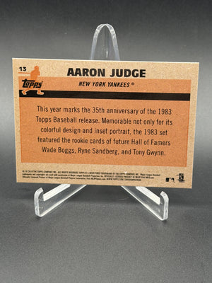 2018 Topps #13 Aaron Judge Silver Pack