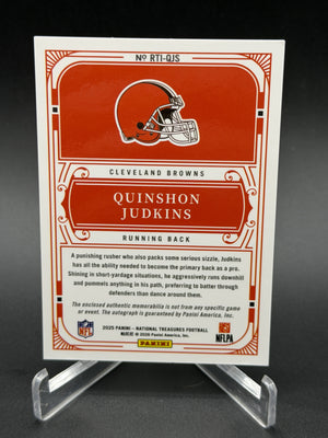 2025 National Treasures Quinshon Judkins Rookie Treasured Impressions /99