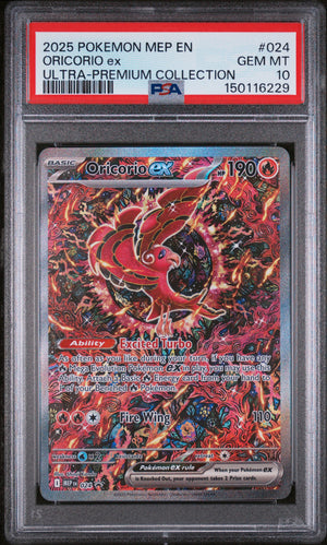 2025 Pokemon ME: Mega Evolution Promo #024 Oricorio ex PSA 10 (229)