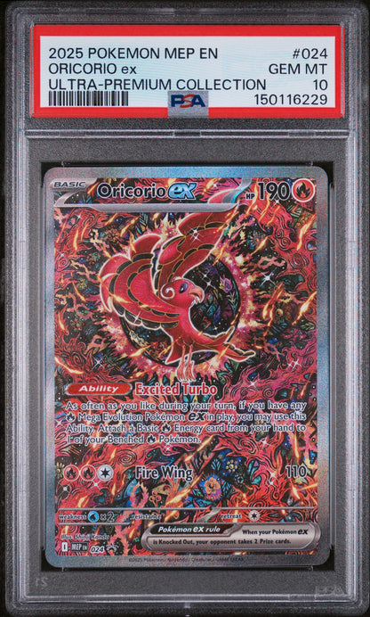 2025 Pokemon ME: Mega Evolution Promo #024 Oricorio ex PSA 10 (229)