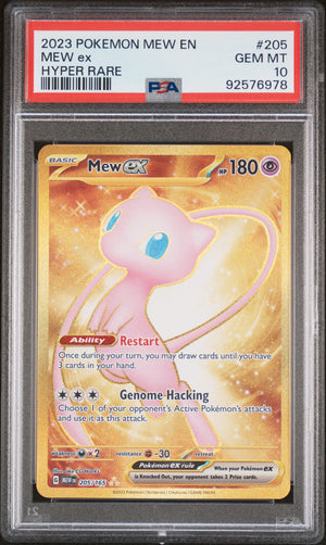 2023 Pokemon SV: Scarlet & Violet 151 #205/165 Mew ex Hyper Rare PSA 10