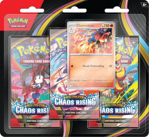 Pokemon Chaos Rising 3 Pack Blister [Charmeleon] - ME04: Chaos Rising (CRI)