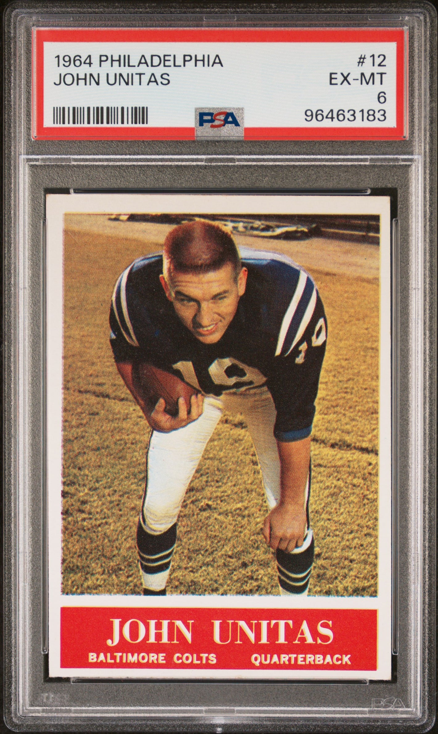 1964 Philadelphia #12 John Unitas PSA 6